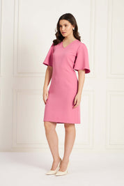 Auric Shift Dress - Rose Pink