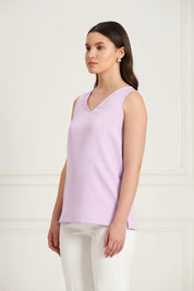 Essence V-Neck Cami Top - Lavender