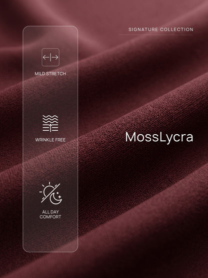 Stalwart Shawl Collared Dress - Maroon